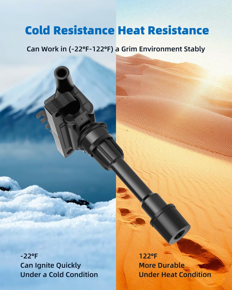 ECCPP UF407 ignition coils Pack of 2,coils packs,for Mazda Protege 2001 2002 2003 2.0L,Protege5 2002 2003 2.0L UF407 - Image 4